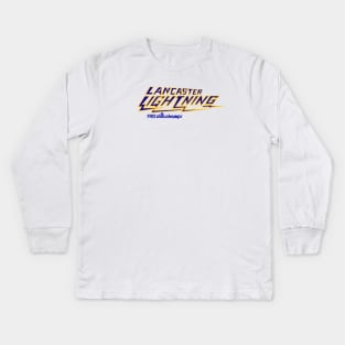 Defunct Lancaster Lightning CBA Basketball Kids Long Sleeve T-Shirt